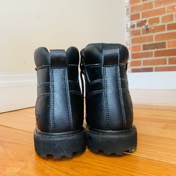 BRAND NEW MENS DICKIES BLACK LEATHER WATERPROOF SHOES SAFETY STEEL TOE CAP BOOTS - Picture 7 of 9
